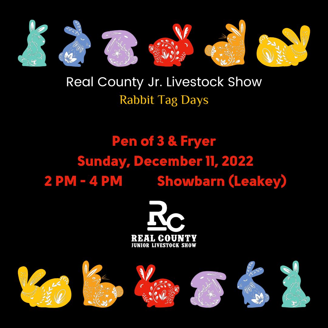 Real County Junior Livestock Show Rabbits